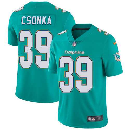 Nike Miami Dolphins #39 Larry Csonka Aqua Green Team Color NFL Vapor Untouchable Limited Jersey,We sell and wholesale Nike Miami Dolphins #39 Larry Csonka Aqua Green Team Color NFL Vapor Untouchable Limited Jersey on line form chian!